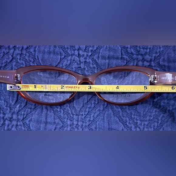 💃🏼 New Authentic Gucci Full Rim Butterfly / Cat Eye Brown Frames 3566 WD1 140 - Picture 14 of 16